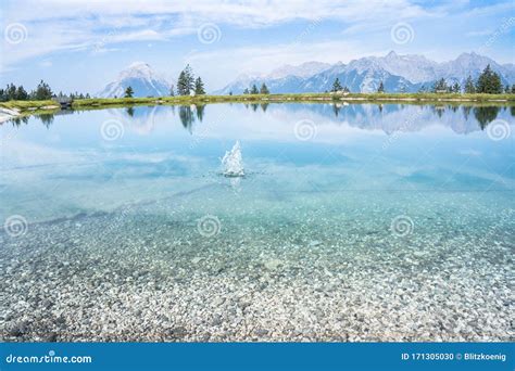 Mountain Lake Landscape View Stock Photo Image Of Pine Blue 171305030