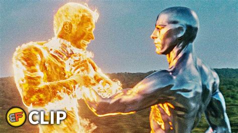 Human Torch Vs Silver Surfer Fantastic Four Rise Of The Silver Surfer