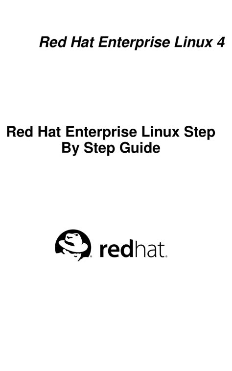 Red Hat Enterprise Linux 4 Step By Step Guide Manual Pdf Download