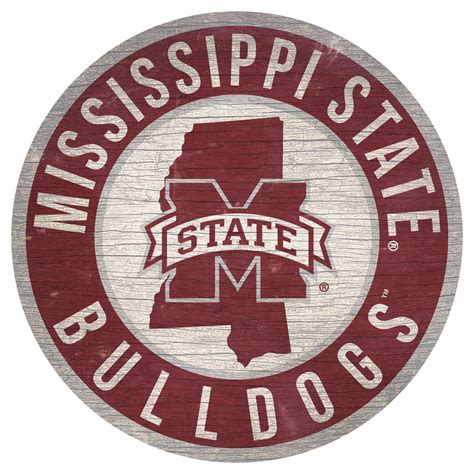 Fan Creations Mississippi State Bulldogs 12 X 12 State Circle