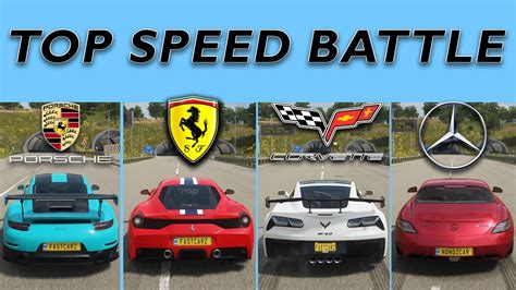The sls will get more hp, since the sls amg gt has arrived, and the upincoming sls amg blackseries, dunno how much though, prolly 620bhp or round there, mb doesnt really lighten there. TOP Speed BATTLE - Porsche 911 GT2 vs Ferrari 458 vs Corvette ZR1 vs Mercedes SLS | Forza ...