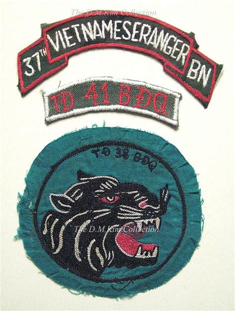37th Vietnamese Ranger Bn Patch Vietnam War Military Insignia Army