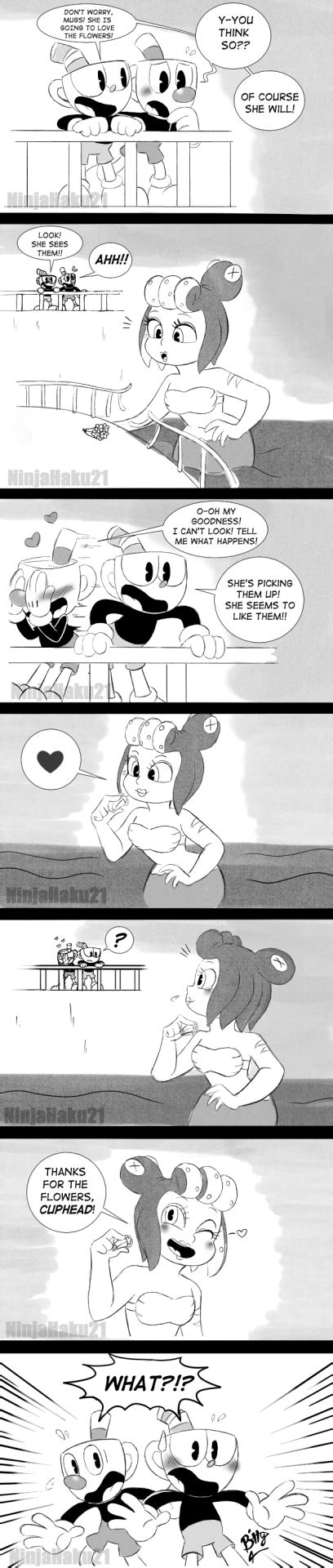 A Cuphead And Mugman Comic Featuring Cala Maria My Sister And I Thought Of This Silly Idea