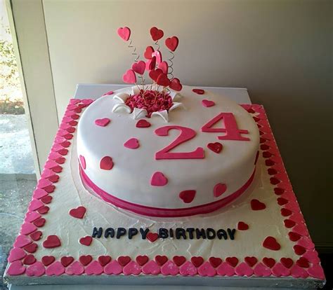 Paty Cake Designer 24th Birthday Cake