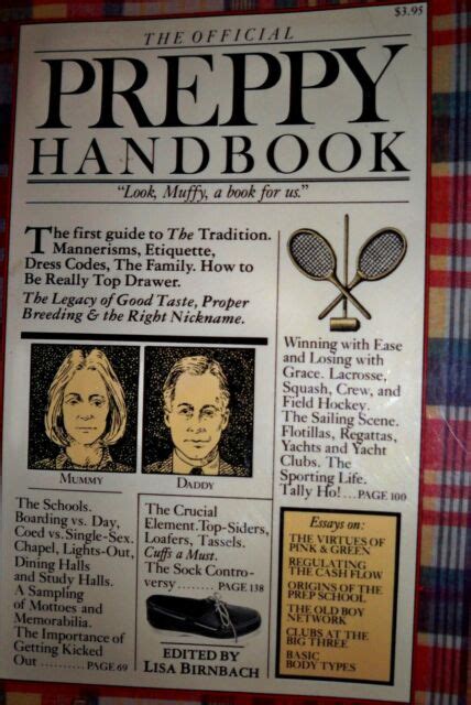 The Official Preppy Handbook 1980 Trade Paperback For Sale Online Ebay