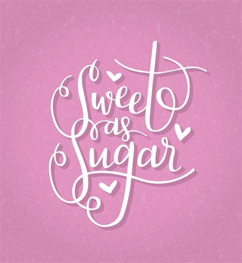 Sweet As Sugar Handlettered By Paper And Honey Letterpress Wedding