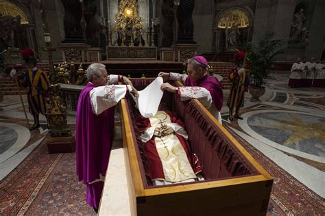 Scroll In Benedicts Casket Briefly Summarizes His Life And Ministry The Leaven Catholic Newspaper