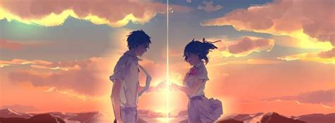 Anime Your Name Romantic Touch Facebook Cover Fotos De