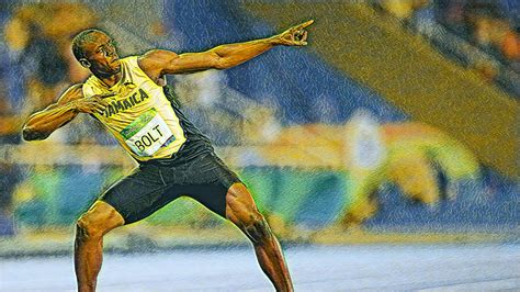 Usain Bolt The Fastest Man In The World — Unique Coloring