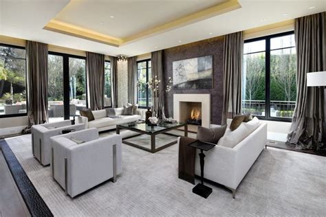 West Atherton Contemporary Home Living Room Designs Luxury Homes