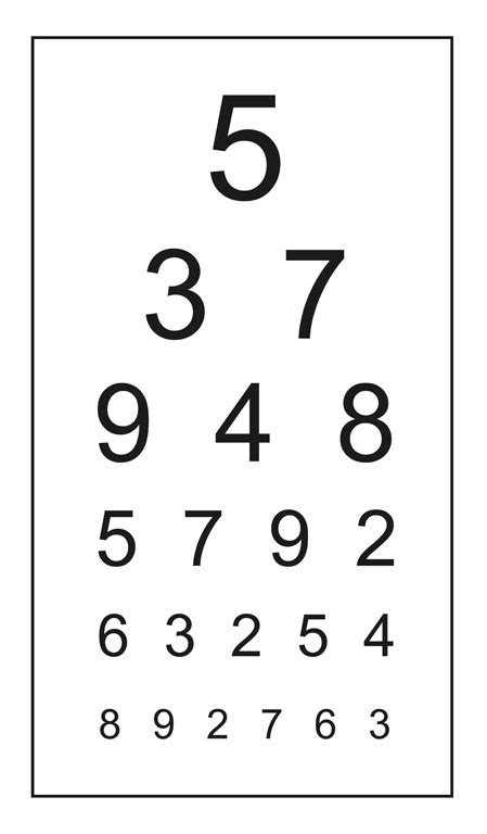 Preschool Eye Chart Printable