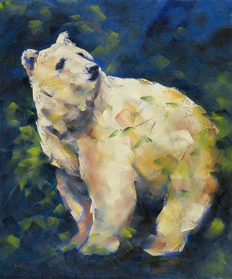 Spirit Bear Painting By Cheryl Wilson