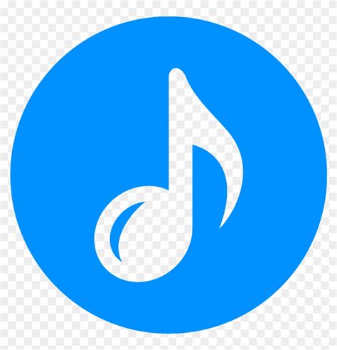 Light Blue Music Note Icon Logo Social Media Apps Hd Png Download