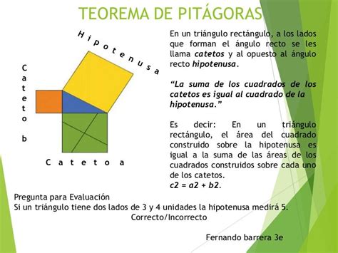 Que Dice El Teorema Teorema De Pitagoras Images