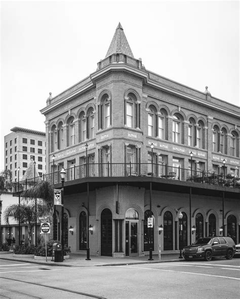 Historic Building In Downtown Galveston Texas Stock Image Image Of