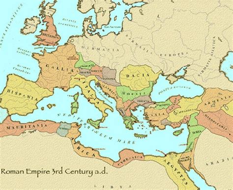 3rd Century Ace Roman Empire Map Roman History Rome Map