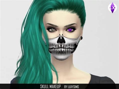 Skull Makeup By Luxysims3 At Tsr Sims 4 Updates