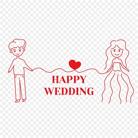 Happy Wedding PNG Transparent Happy Wedding Wedding Clipart Stick Figure PNG Image For Free