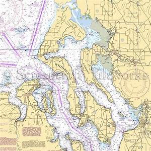 Washington Whidbey Island Greenbank Nautical Chart Decor