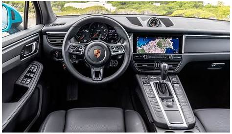 the interior of a porsche cayenna