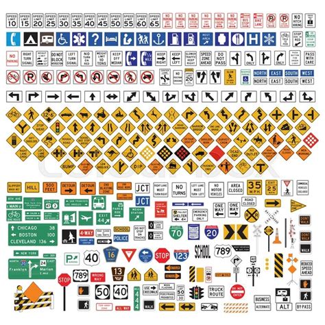 Road Signs And Their Meanings In Picture