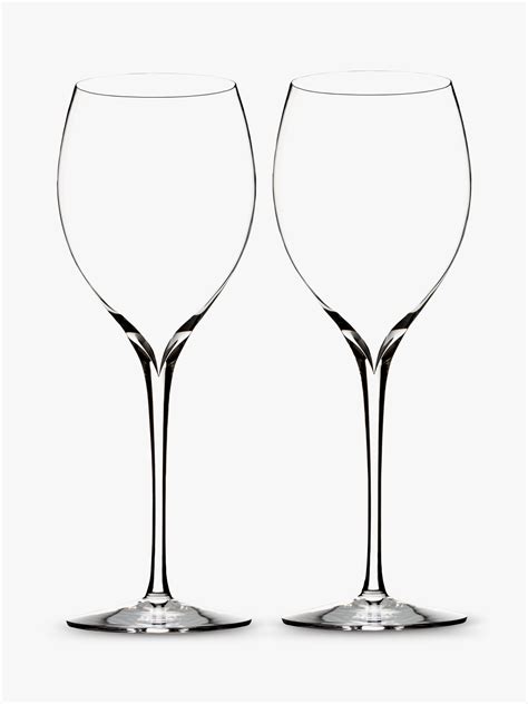 waterford crystal elegance chardonnay wine crystal glasses 430ml set of 2 clear