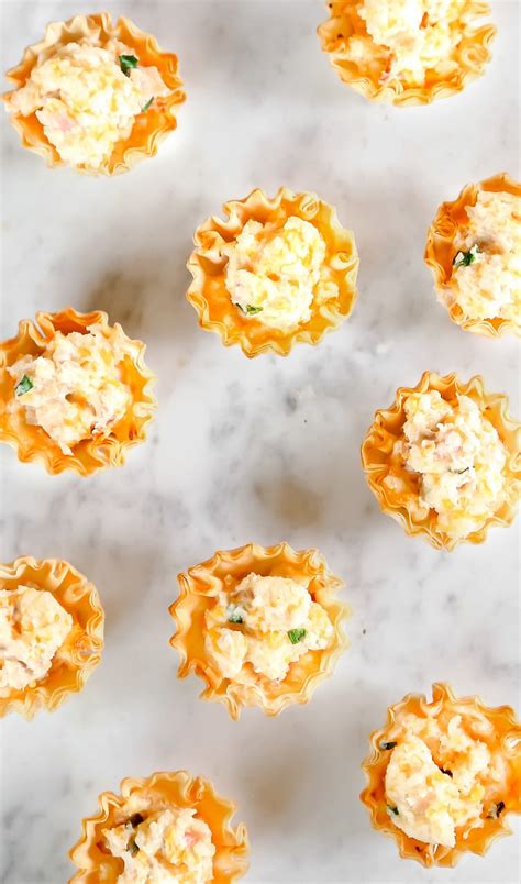 Ham And Cheese Phyllo Cups Recipe Phyllo Cups Phyllo Cup Recipes