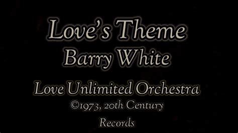 Barry White And Love Unlimited Orchestra 1973 Loves Theme Its 70s