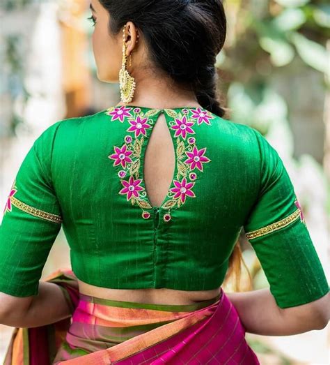 back design of blouse in saree home design ideas