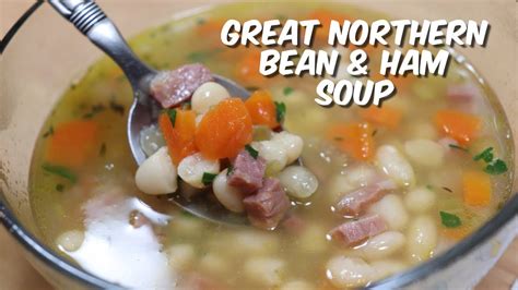 Great Northern Bean And Ham Soup Easy And Delicious Soup Recipe Molcs Easy Recipes Youtube