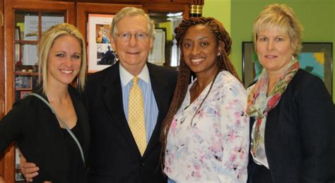 Mitch mcconnell is a us republican senator who has been a minority as well as majority party leader. Sen. Majority Leader McConnell Visits Family Scholar House ...