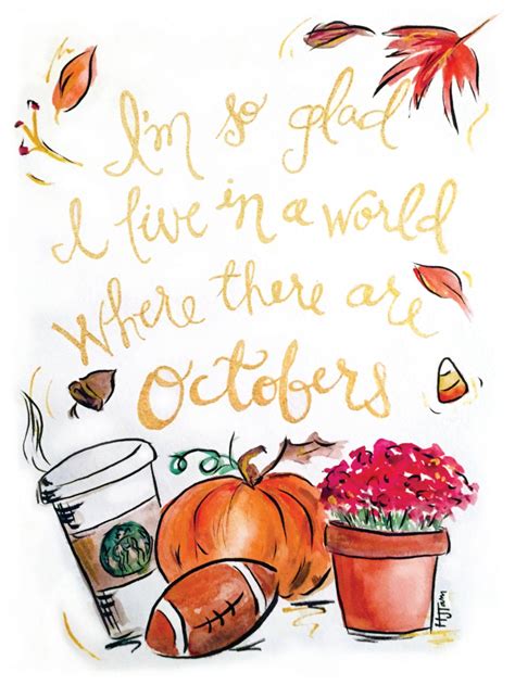 Octobre Devis Impression Etsy October Quotes Fall Wallpaper Fall
