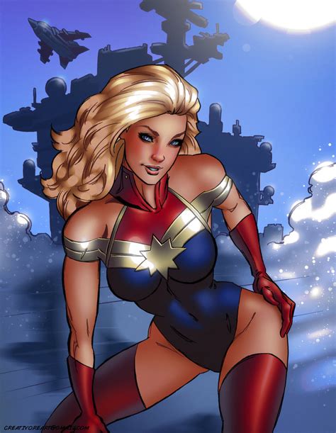 Captain Marvel Sexy Pose Artwork Captain Marvel Carol
