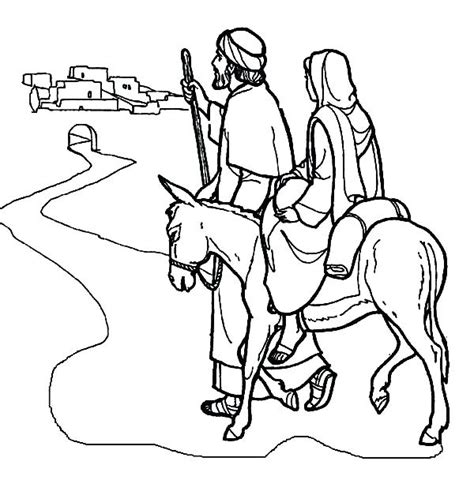 This is a lovely baby jesus coloring page. Mary And Joseph Drawing | Free download on ClipArtMag