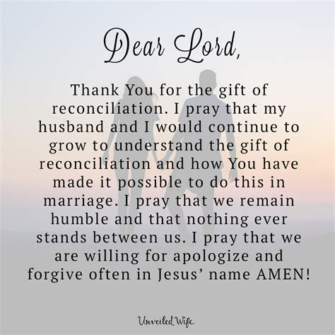 He may also have written on the license or the bond the date he registered the marriage. Prayer: Reconciliation