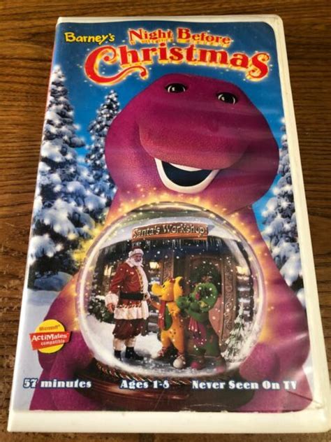 Barneys Night Before Christmas Vhs 1999 For Sale Online Ebay