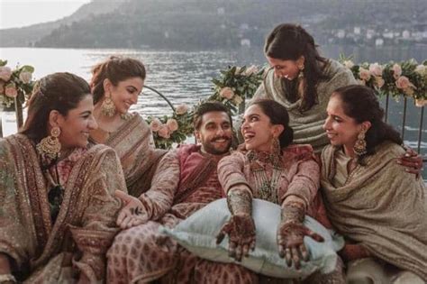 Deepika Padukone Ranveer Singh Share Latest Wedding Pics From Haldi Mehendi Anand Karaj