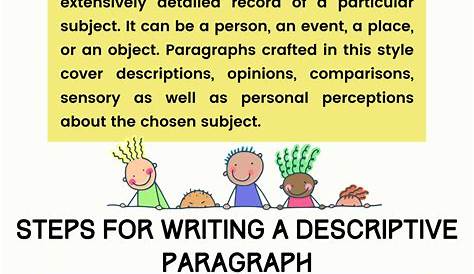 Descriptive Paragraph: How to Write with Examples - EnglishBix