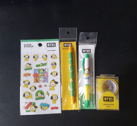 Bts Stationery Set Bt21 Products Limited Etsy