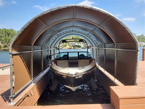 Retractable Boat Slip Cover By Slipski The Ultimate Boat Lift Canopy