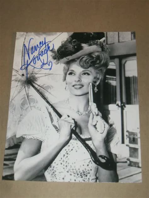 Actress Nancy Kovack Signed 8x10 Three Stooges Photo Autograph 3599