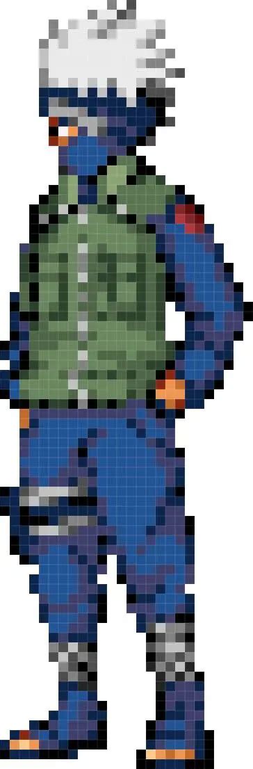 Pixel Art Kakashi 31 Idées Et Designs Pour Vous Inspirer En Images