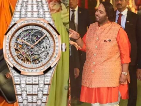 Anant Ambani Sports Diamond Studded Watch Worth Rs
