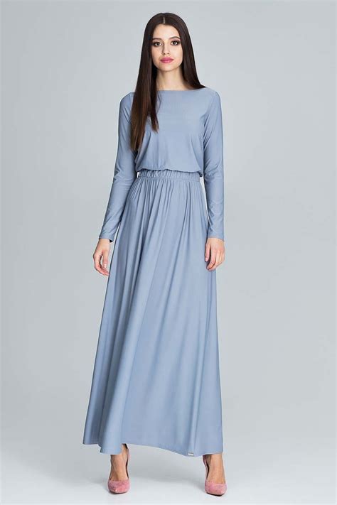 Long Blue Maxi Dress