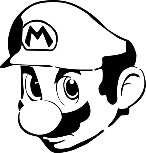 An Image Of A Mario Bros Face With The Letter M On Its Forehead