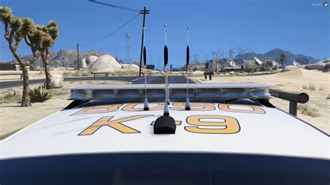 2018 K 9 Police Dodge Charger Sp Fivem Red And Blue Blue And Blue