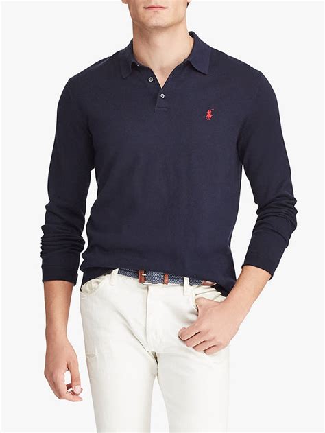 Polo Ralph Lauren Long Sleeve Knitted Polo Shirt At John Lewis And Partners