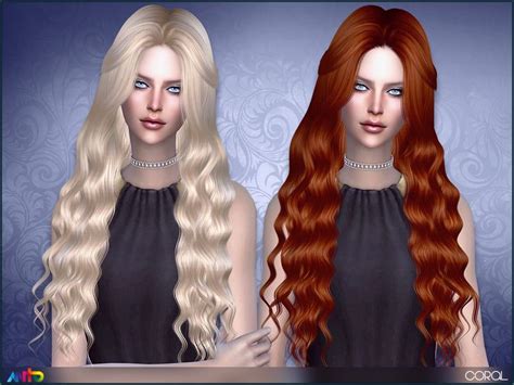 Long Wavy Hair For Ladies Found In Tsr Category Sims 4 Female