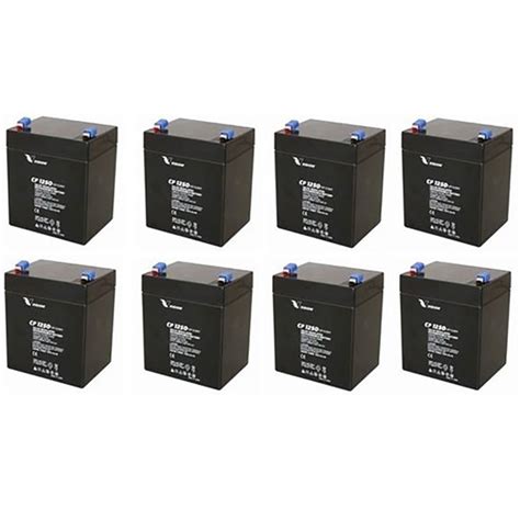 Apc Rbc43 Battery Pack Set Of 8 Rechargeable 12v 5ah Osi Batteries