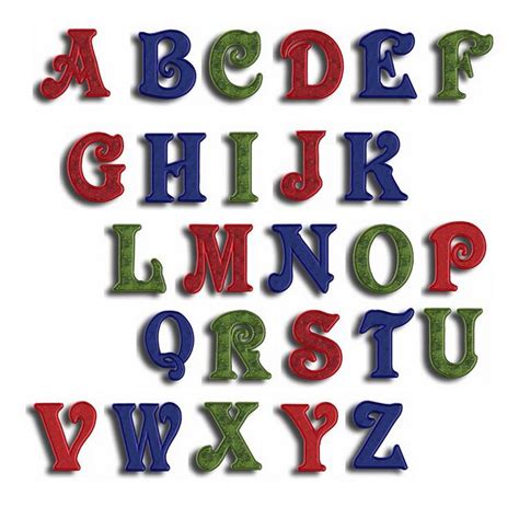 Applique Block Letter Alphabet